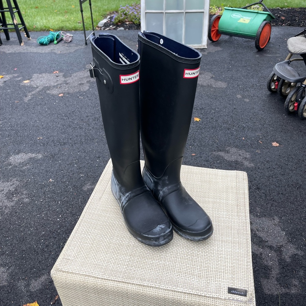 Hunter Rain Boots with zipper